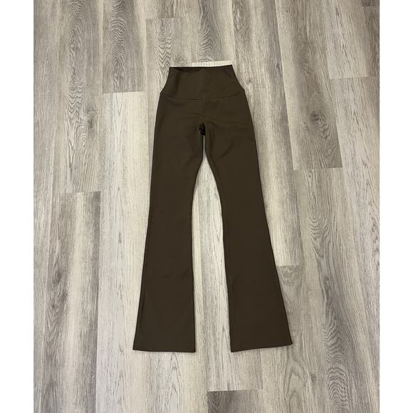 ALO Yoga Pants - Alo Yoga Womens Leggings Espresso XS Bootcut Airbrush High Waisted Athleisure